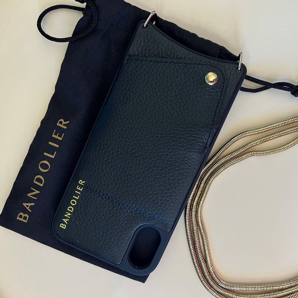 NWOT Bandolier iPhone XR Emma Case with Belinda gold crossbody chain/strap
